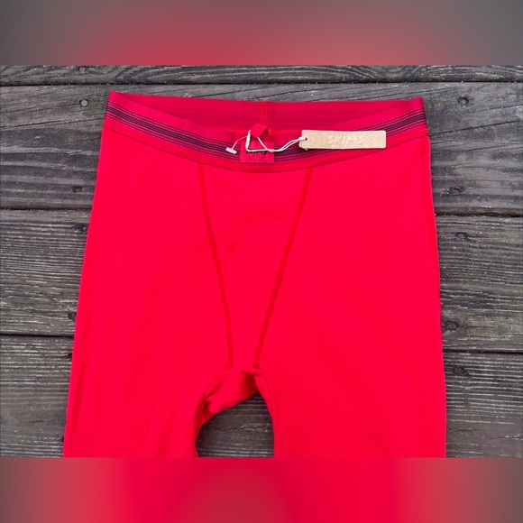 Skims Cotton Rib Red Leggings Comfy Loungewear Casual Long Johns Women’s|Size:M - Picture 8 of 16